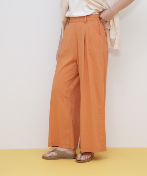 AVIREX（アヴィレックス）の「RELAX TACK GATHER PANTS/リラックスタックギャザーパンツ（その他パンツ・レディース・ブルー/オレンジ/オリーブ/ブラック・FREE）」の16枚目の写真