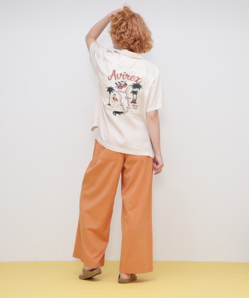 AVIREX（アヴィレックス）の「RELAX TACK GATHER PANTS/リラックスタックギャザーパンツ（その他パンツ・レディース・ブルー/オレンジ/オリーブ/ブラック・FREE）」の19枚目の写真