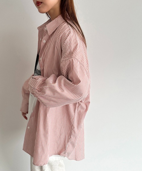 apres jour mignon(アプレジュールミニョン)の「アソートオーバーサイズシャツ【ZOZOTOWN限定アイテム】(シャツ/ブラウス・レディース・ネイビー/ブラック系その他/ブルー/オフホワイト/チャコールグレー/ピンク/オレンジ・X-LARGE/フリー)」の13枚目の写真
