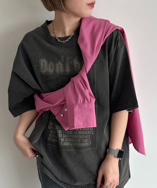 apres jour mignon(アプレジュールミニョン)の「アソートオーバーサイズシャツ【ZOZOTOWN限定アイテム】(シャツ/ブラウス・レディース・ネイビー/ブラック系その他/ブルー/オフホワイト/チャコールグレー/ピンク/オレンジ・X-LARGE/フリー)」の19枚目の写真