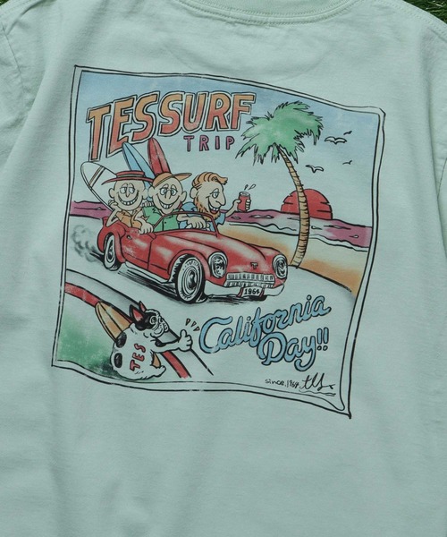 The Endless Summer（エンドレスサマー）の「TES 90s SURF TRIP DESIGN T-shirts  / Tシャツ（Tシャツ/カットソー・メンズ・グリーン系その他3/ホワイト・X-LARGE/LARGE/MEDIUM/SMALL）」の7枚目の写真