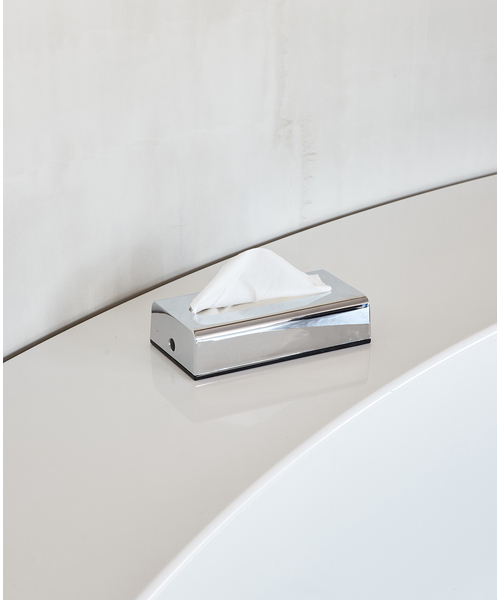 journal standard Furniture （ジャーナルスタンダードファニチャー）の「【GEDY/ゲティ】 TISSUE BOX CHROME ティッシュケース（ステーショナリー・レディース・シルバー・FREE）」の3枚目の写真
