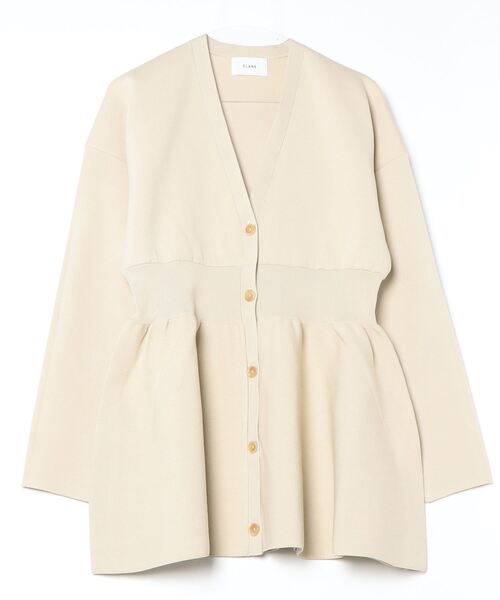 値下げ中⭐️CLANE WAIST SHAPE PEPLUM CARDIGAN セール】WAIST SHAPE PEPLUM CARDIGAN（カーディガン/ボレロ