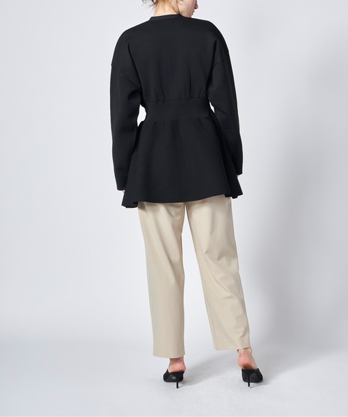 CLANE（クラネ）の「CLANE WAIST SHAPE PEPLUM CARDIGAN