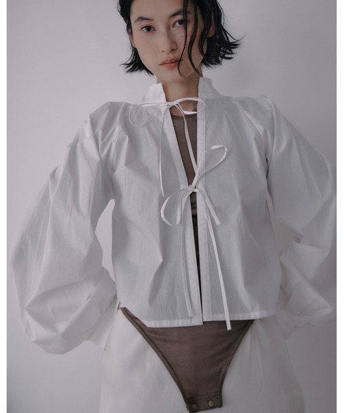 ENCIRCLE（エンサークル）の「【ENCIRCLE/エンサークル】Body suits/ボディースーツ（カットソー）（Tシャツ/カットソー・レディース・ベージュ/ダークグリーン・FREE）」の3枚目の写真