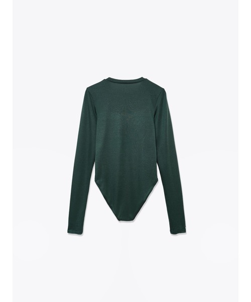ENCIRCLE（エンサークル）の「【ENCIRCLE/エンサークル】Body suits/ボディースーツ（カットソー）（Tシャツ/カットソー・レディース・ベージュ/ダークグリーン・FREE）」の9枚目の写真
