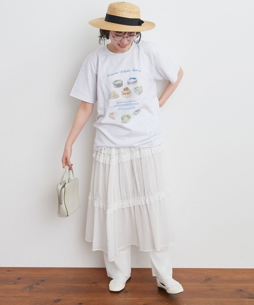 fig London(フィグロンドン)の「lake skirt(スカート・レディース・ホワイト/ブラック・FREE)」の3枚目の写真