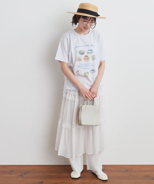 fig London(フィグロンドン)の「lake skirt(スカート・レディース・ホワイト/ブラック・FREE)」の4枚目の写真