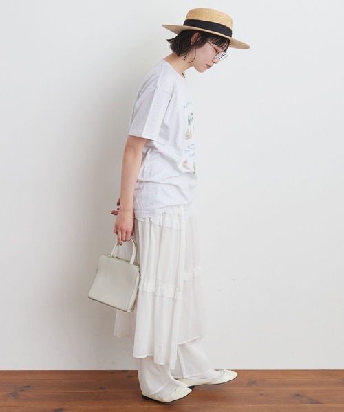 fig London(フィグロンドン)の「lake skirt(スカート・レディース・ホワイト/ブラック・FREE)」の5枚目の写真