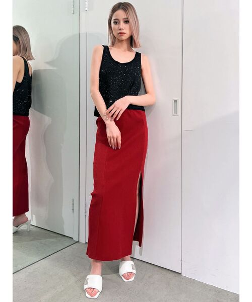 BEBE ONLINE STORE｜シフォンプリーツ切り替えジャンパー