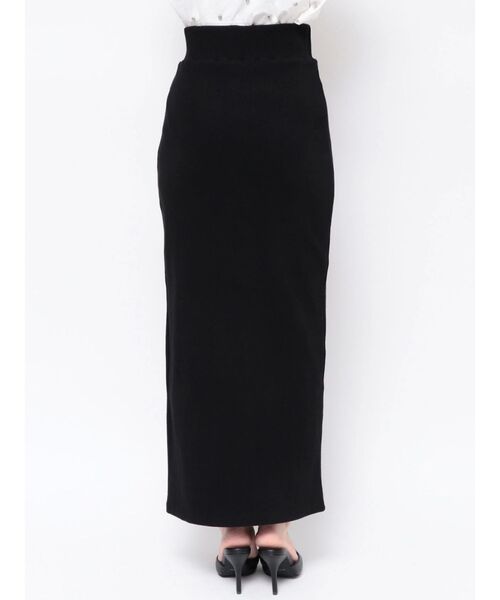 GYDA(ジェイダ)の「DEEPスリットリブロングスカートライクショートパンツ(スカート・レディース・ブラック/レッド・FREE)」の15枚目の写真