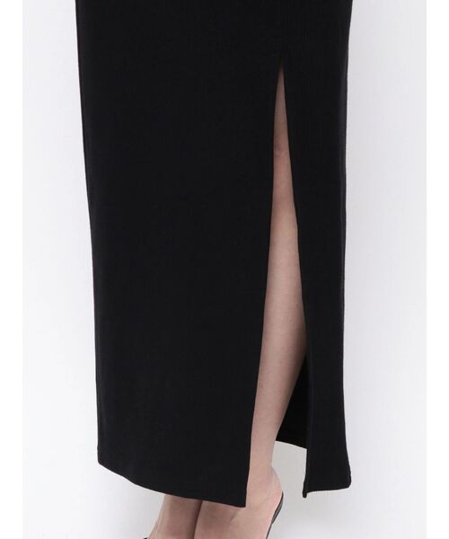 GYDA(ジェイダ)の「DEEPスリットリブロングスカートライクショートパンツ(スカート・レディース・ブラック/レッド・FREE)」の17枚目の写真