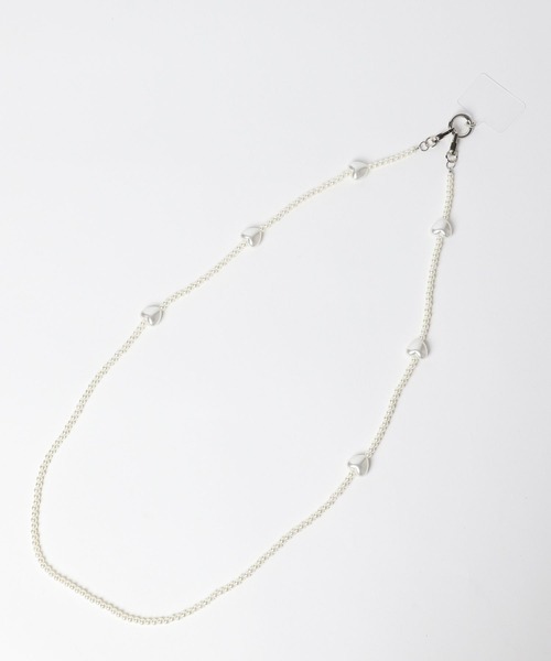 Me%（ミィパーセント）の「【ストラップシート付き】ハートモバイルショルダーストラップ  110293（スマホグッズ・レディース・グレー/アイボリー/ベージュ・FREE）」の18枚目の写真