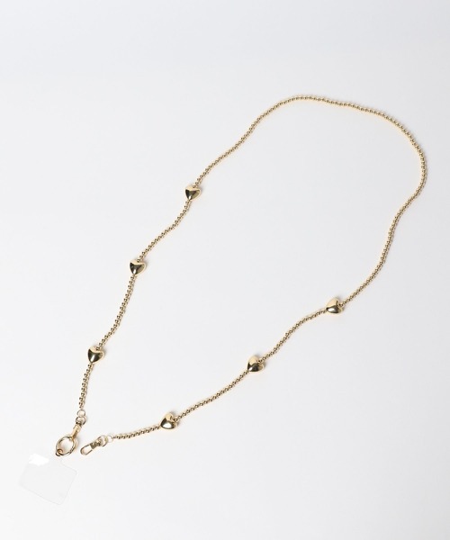 Me%（ミィパーセント）の「【ストラップシート付き】ハートモバイルショルダーストラップ  110293（スマホグッズ・レディース・グレー/アイボリー/ベージュ・FREE）」の21枚目の写真