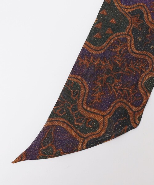 SHIPS(シップス)の「CANEPA: バティック プリント スカーフ(バンダナ/スカーフ・メンズ・ライトオリーブ/エンジ/ブラック/ブラウン・ONE SIZE)」の6枚目の写真