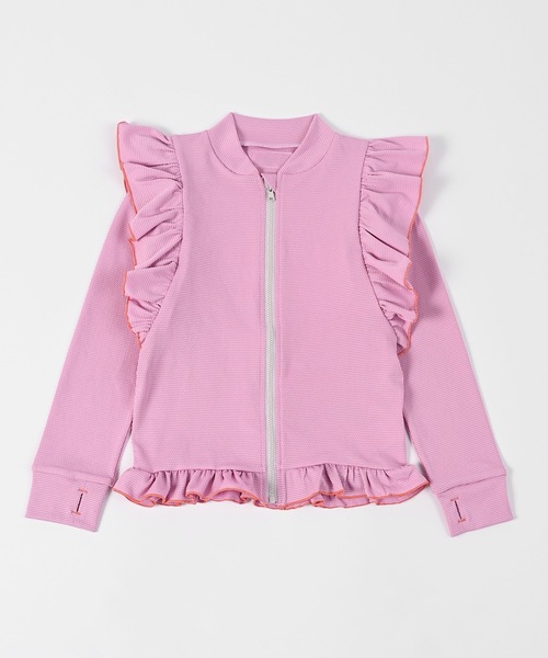 HOGAN RANCH WEAR（ホーガンランチウエア）の「【UVカット】girl’s ZIPラッシュガード（80～140cm）（ラッシュガード・キッズ・ミント/ピンク・140/130/80/120/110/100/90）」の7枚目の写真