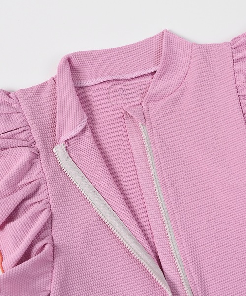 HOGAN RANCH WEAR（ホーガンランチウエア）の「【UVカット】girl’s ZIPラッシュガード（80～140cm）（ラッシュガード・キッズ・ミント/ピンク・140/130/80/120/110/100/90）」の10枚目の写真