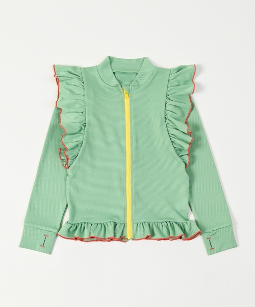 HOGAN RANCH WEAR（ホーガンランチウエア）の「【UVカット】girl’s ZIPラッシュガード（80～140cm）（ラッシュガード・キッズ・ミント/ピンク・140/130/80/120/110/100/90）」の15枚目の写真