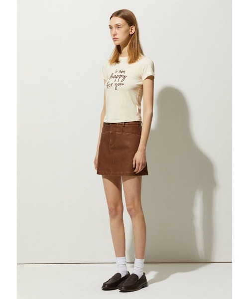 LADY VOLUME（レディーボリューム）の「Lady Volume／001ミニ スカート 2116613（スカート・レディース・ブラック/キャメル・SMALL）」の7枚目の写真