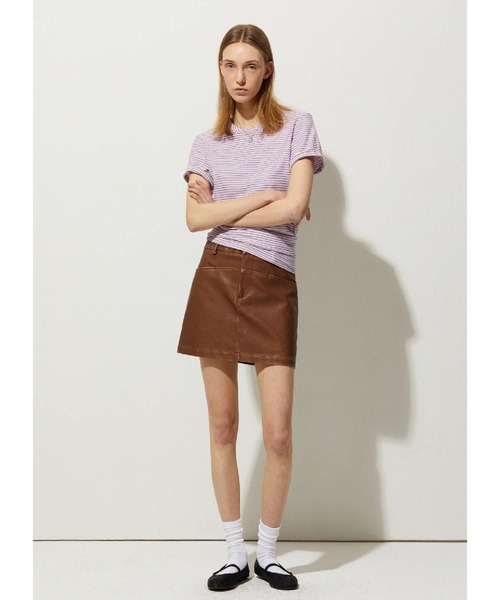 LADY VOLUME（レディーボリューム）の「Lady Volume／001ミニ スカート 2116613（スカート・レディース・ブラック/キャメル・SMALL）」の8枚目の写真