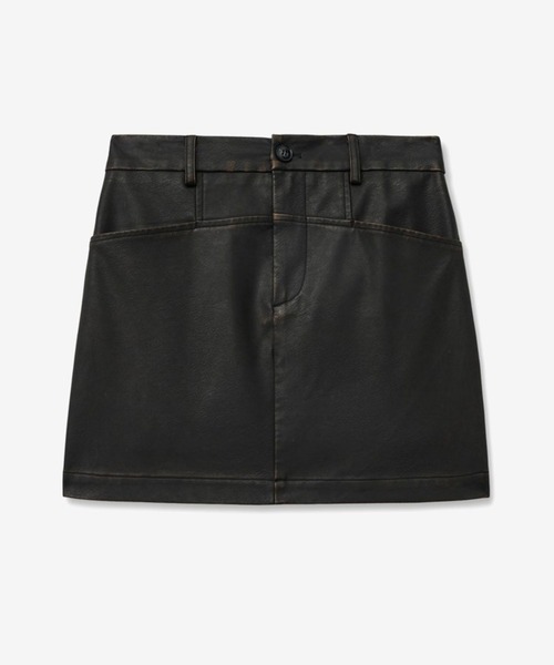 LADY VOLUME（レディーボリューム）の「Lady Volume／001ミニ スカート 2116613（スカート・レディース・ブラック/キャメル・SMALL）」の18枚目の写真