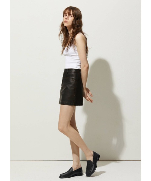 LADY VOLUME（レディーボリューム）の「Lady Volume／001ミニ スカート 2116613（スカート・レディース・ブラック/キャメル・SMALL）」の12枚目の写真