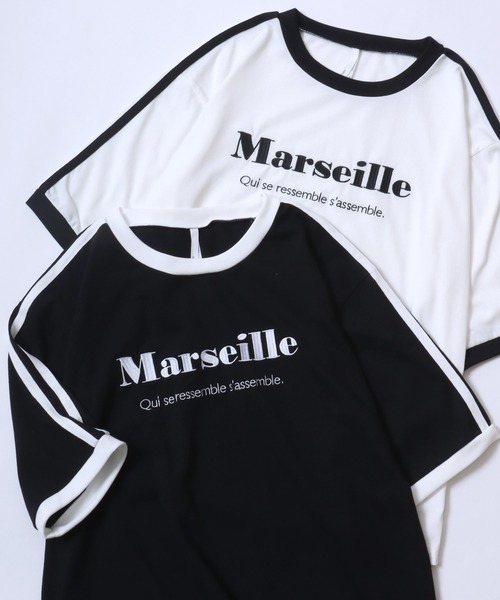 ANPAS（アンパス）の「Monotone Heart Logo Ringer T-Shirt/モノトーン ハートロゴ リンガー 半袖 Tシャツ メンズ レディース（Tシャツ/カットソー・メンズ・ブラック系その他/ブラック/ホワイト/ホワイト系その他・M/L/LL）」の4枚目の写真