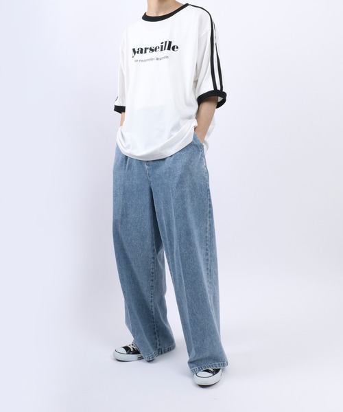 ANPAS（アンパス）の「Monotone Heart Logo Ringer T-Shirt/モノトーン ハートロゴ リンガー 半袖 Tシャツ メンズ レディース（Tシャツ/カットソー・メンズ・ブラック系その他/ブラック/ホワイト/ホワイト系その他・M/L/LL）」の7枚目の写真