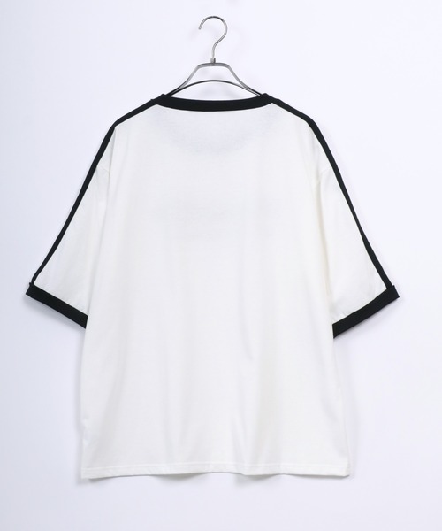 ANPAS（アンパス）の「Monotone Heart Logo Ringer T-Shirt/モノトーン ハートロゴ リンガー 半袖 Tシャツ メンズ レディース（Tシャツ/カットソー・メンズ・ブラック系その他/ブラック/ホワイト/ホワイト系その他・M/L/LL）」の21枚目の写真