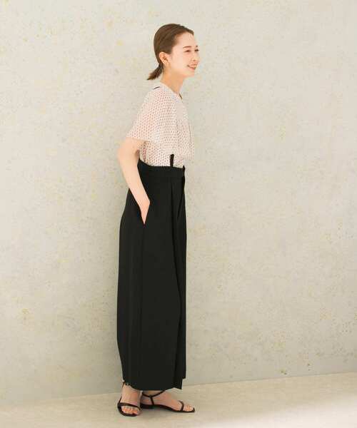 URBAN RESEARCH ROSSO WOMEN（アーバンリサーチ　ロッソ）の「ジオメトリックフリルブラウス（シャツ/ブラウス・レディース・ブラック/イエロー/ホワイト・FREE）」の8枚目の写真