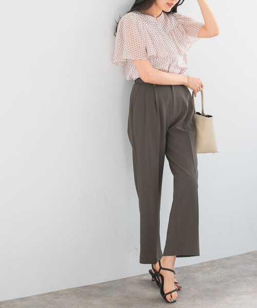 URBAN RESEARCH ROSSO WOMEN（アーバンリサーチ　ロッソ）の「ジオメトリックフリルブラウス（シャツ/ブラウス・レディース・ブラック/イエロー/ホワイト・FREE）」の13枚目の写真