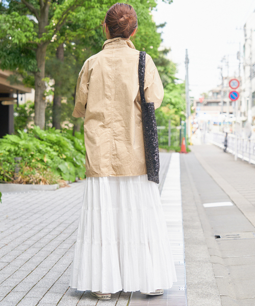 Spick & Span（スピックアンドスパン）の「ガーメントダイサファリシャツ（シャツ/ブラウス・レディース・カーキ/サックスブルー/ホワイト/ベージュ・FREE）」の22枚目の写真