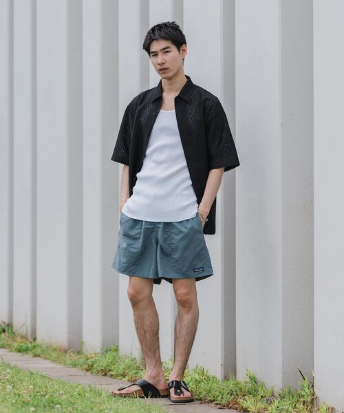 EDIFICE(エディフィス)の「レース オープンカラー半袖シャツ(シャツ/ブラウス・メンズ・ブラウン/ブラウン系その他/ブルー系その他/ブラック・LARGE/MEDIUM)」の15枚目の写真