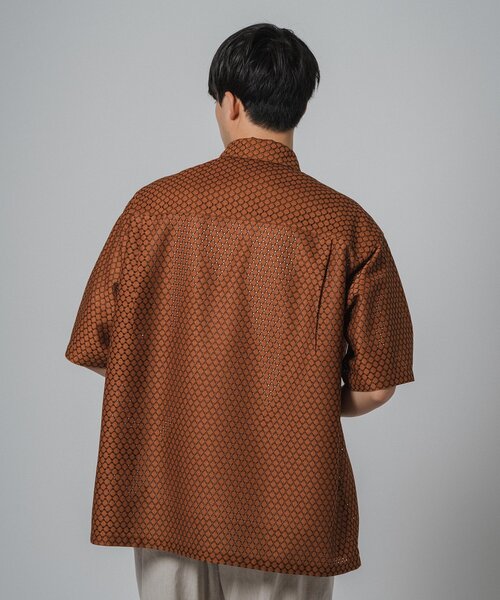 EDIFICE(エディフィス)の「レース オープンカラー半袖シャツ(シャツ/ブラウス・メンズ・ブラウン/ブラウン系その他/ブルー系その他/ブラック・LARGE/MEDIUM)」の22枚目の写真