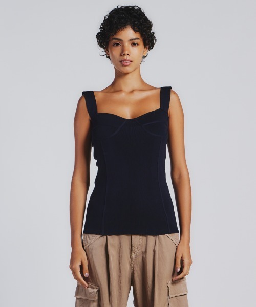 DOUBLE STANDARD ブラックニットトップス 38 新品 DOUBLE STANDARD CLOTHING（ダブルスタンダードクロージング）の