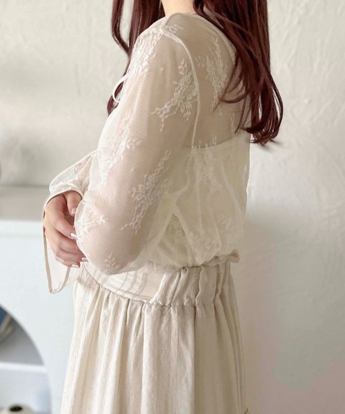 apres jour clair(アプレジュールクレア)の「【apres jour clair】レーストップス【ZOZOTOWN限定アイテム】(Tシャツ/カットソー・レディース・アイボリー/ブラック/グレー・フリー/X-LARGE)」の14枚目の写真