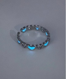 SILVER BULLET（シルバーバレット）の「『.KOM/ドットケーオーエム』ハートデザイン蓄光リング【Y】【CN】（リング）」