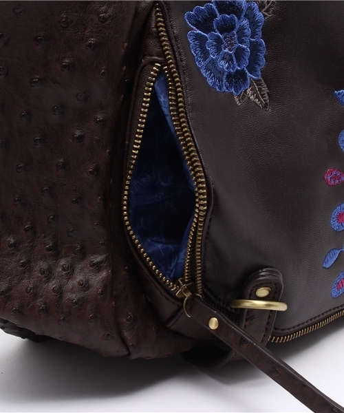Desigual（デシグアル）の「「Desigual/デシグアル」オーストリッチ風ボストンバッグ（トートバッグ・レディース・ブラウン・ONE SIZE）」の14枚目の写真