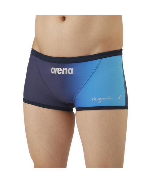 arena ショートボックス 青 S agnes b.（アニエスベー）の「JIN9 MAILLOT ARENA agnes b. x
