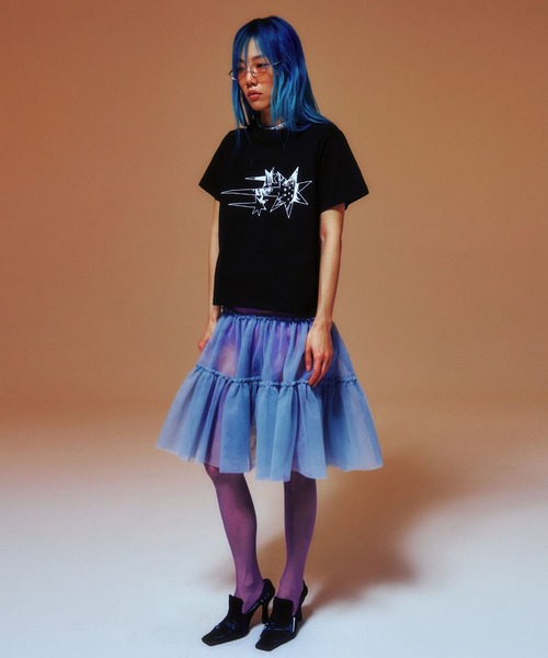 NICE GHOST CLUB（ナイスゴーストクラブ）の「【UNISEX】niceghostclub／アニメスターT 2124384（Tシャツ/カットソー・レディース・ブラック/ホワイト・FREE）」の5枚目の写真