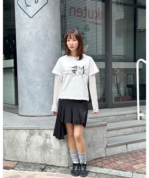 NICE GHOST CLUB（ナイスゴーストクラブ）の「【UNISEX】niceghostclub／アニメスターT 2124384（Tシャツ/カットソー・レディース・ブラック/ホワイト・FREE）」の18枚目の写真