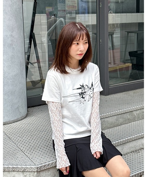 NICE GHOST CLUB（ナイスゴーストクラブ）の「【UNISEX】niceghostclub／アニメスターT 2124384（Tシャツ/カットソー・レディース・ブラック/ホワイト・FREE）」の20枚目の写真