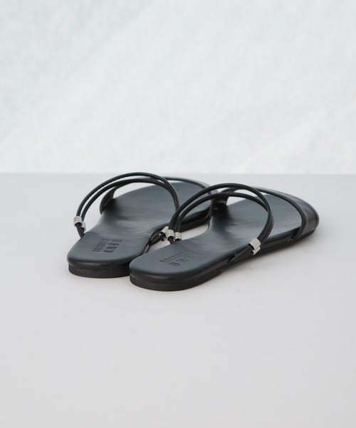 NANO universe（ナノユニバース）の「3wayストラップフラットサンダル（サンダル・レディース・ブラック/ライトブラウン/アイボリー・38/36/37）」の11枚目の写真