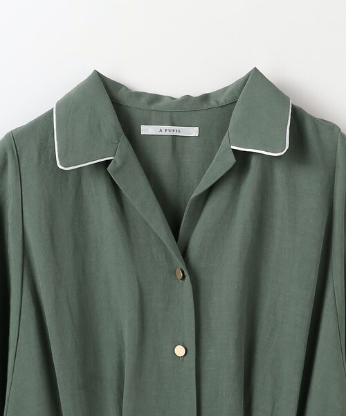 ＜A PUPIL × Steven Alan＞LINEN DRESS/ワンピース Steven Alan（スティーブンアラン）の「＜A PUPIL＞OPEN COLLAR