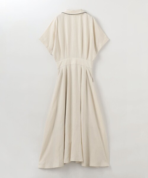 ＜A PUPIL × Steven Alan＞LINEN DRESS/ワンピース セール】＜A PUPIL × Steven Alan＞OPEN COLLAR DRESS