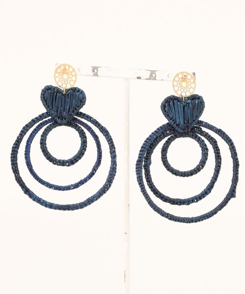 【セール】(JALDIN DEL CIELO)ハートモチーフ×フープピアス（ピアス（両耳用））｜ROSE BUD（ローズバッド）