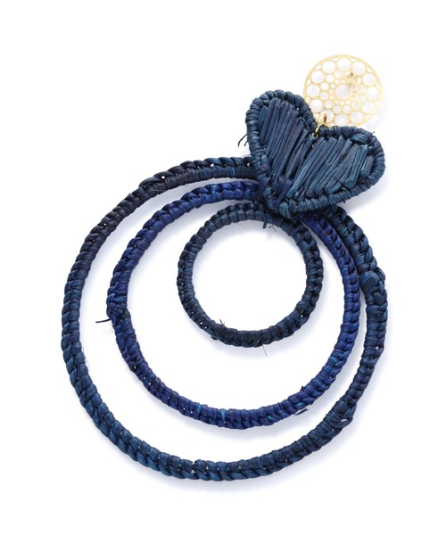 【セール】(JALDIN DEL CIELO)ハートモチーフ×フープピアス（ピアス（両耳用））｜ROSE BUD（ローズバッド）