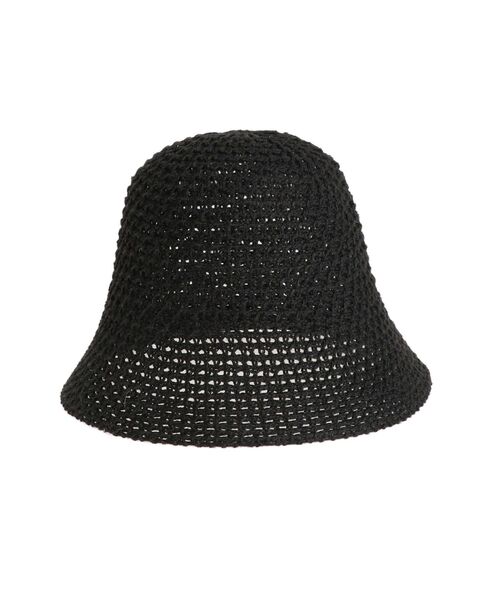 dazzlin（ダズリン）の「クロシェライクハット（ハット・レディース・ベージュ/オフホワイト/ブラック・FREE）」の5枚目の写真