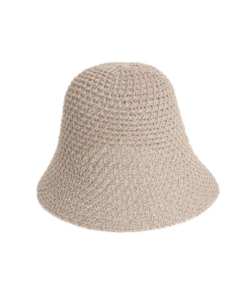 dazzlin（ダズリン）の「クロシェライクハット（ハット・レディース・ベージュ/オフホワイト/ブラック・FREE）」の10枚目の写真