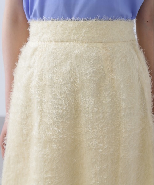 N.（N. Natural Beauty Basic）（エヌエヌナチュラルビューティーベーシック）の「◆フリンジロングスカート（スカート・レディース・ブラック/オフホワイト/ピンク・MEDIUM）」の16枚目の写真